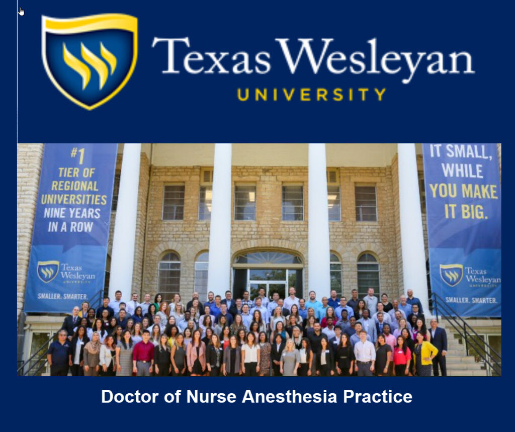 Texas Wesleyan University, Doctor of Nurse Anesthesia Practice, happy graduates.