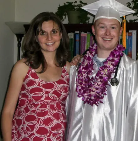 Zac and Joy Haley on the Day of Zac's Graduation